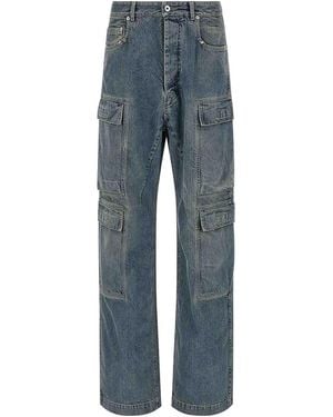 Rick Owens Pantalons Décontractés - Bleu