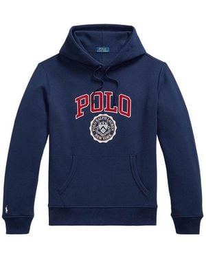Polo Ralph Lauren Hoodie With Kangaroo Pocket - Blue