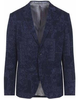 Etro Roma Jersey Sport Jacket - Blue