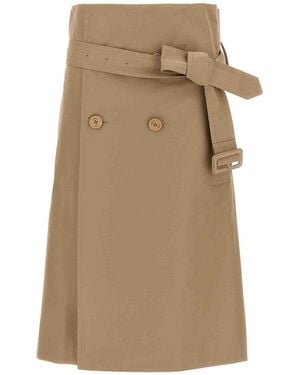 Vetements 'Deconstructed Trenchcoat' Skirt - Natural