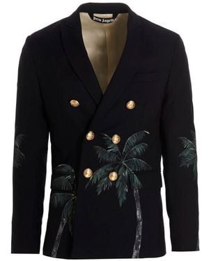 Palm Angels Palm Blazer Jacket - Black