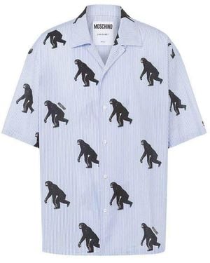 Moschino Short Sleeve Shirts - Blue