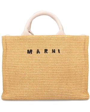 Marni Small Tote Bag - Natural