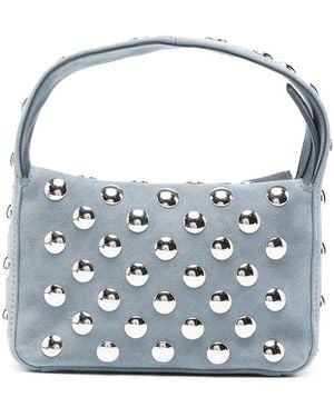 KHAITE Elena Small Leather Hobo Bag - Blue