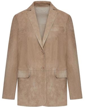 Salvatore Santoro Suede Jacket - Brown