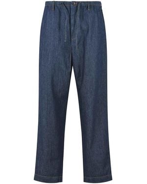 Dries Van Noten Penny Cotton Trousers - Blue