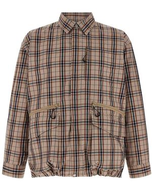 Comme Des Garcons Hommes Plus Check Overshirt - Brown