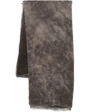 Avant Toi Austen Faded Effect Light Wool Scarf 100X200 - Grey