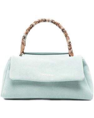 Orciani Sveva Longuette Peach Flower Bag - Blue