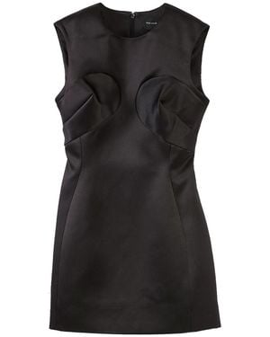 Marc Jacobs Seamed Up Satin Dress - Black