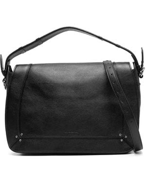 Jérôme Dreyfuss Pepito Medium Leather Tote Bag - Black