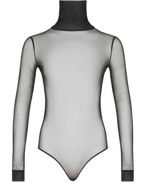 Maison Margiela Sheer Bodysuit - Grey