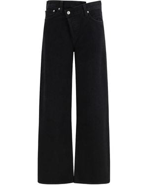 Agolde Straight Leg Jeans - Schwarz