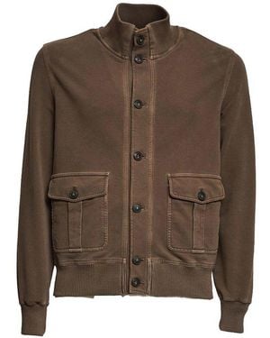 Circolo 1901 Jacket With Patch Pockets - Brown