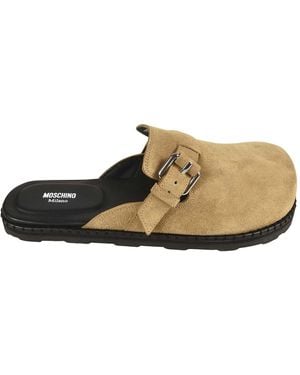 Moschino Leather Mules - White