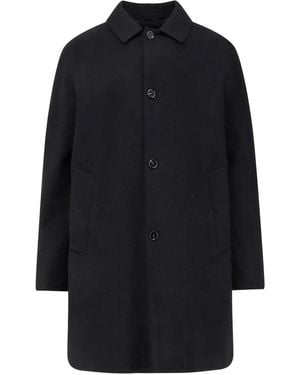 Paltò Cantuccio Felt Wool Coat With Padded Lining - Blue