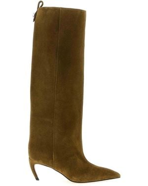 The Attico Lea Boots - Green