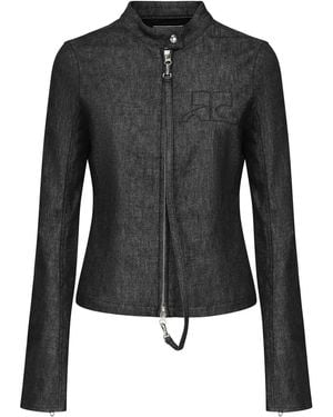 Courreges City Denim Jacket - Black