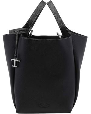 Tod's Small Leather Bucket Bag - Black