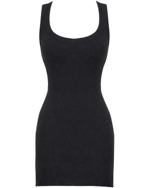 The Attico Viscose Blend Mini Dress - Black