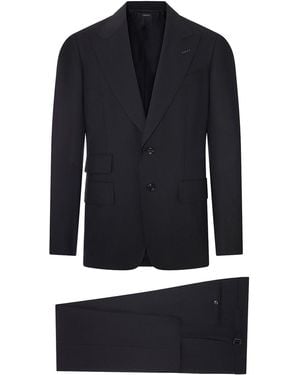Tom Ford Master Twill Shelton Suit - Blue