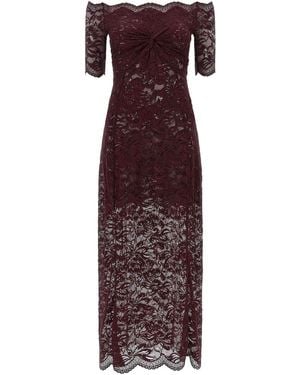 Rabanne Lace Dress - Purple