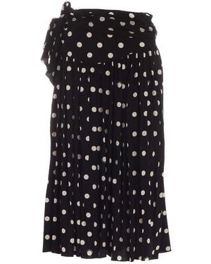 Marc Jacobs Skirt With Polka Dots - Black