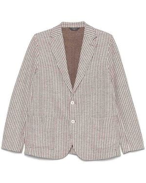 Circolo 1901 Cotton And Linen Blend Jacket - Grey