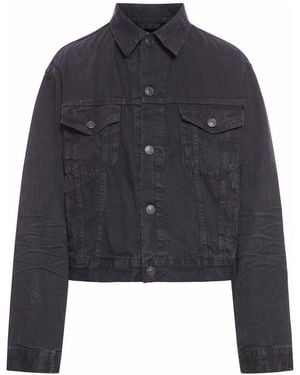 Balenciaga Oversized Denim Jacket - Blue