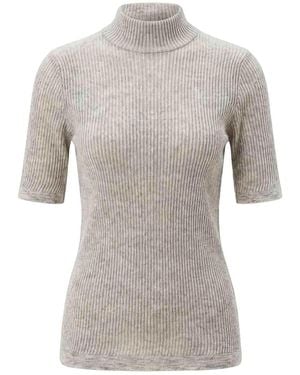 Brunello Cucinelli Rundhalspullover - Grau