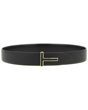Tom Ford Icon' Reversible Belt - Black