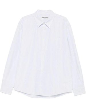 Our Legacy Pinstripe Cotton Shirt - White