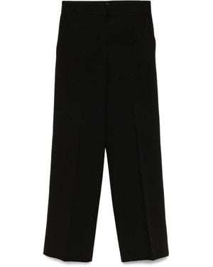 Via Masini 80 Straight-Leg Pants - Black