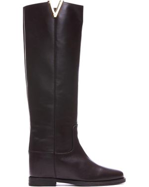 Via Roma 15 Via Roma Testa Di Moro Boots - Black