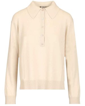 Max Mara Frisia Wool Polo Shirt - Natural
