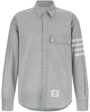 Thom Browne Flannel Shirt - Grey