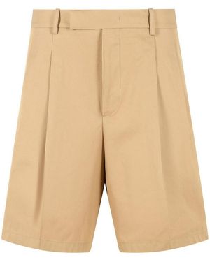 Jil Sander Cotton Bermuda Shorts - Natural
