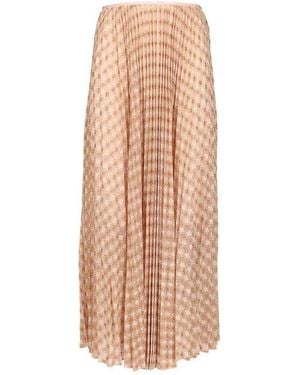 forte_forte Diamond Jersey Plisse Skirt - Natural