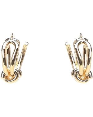 MM6 by Maison Margiela Knot Earrings - Metallic