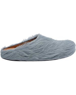 Marni Light Long Hair Fussbet Sabot - Grey