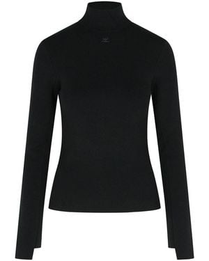 Courreges Turtleneck Jumper - Black