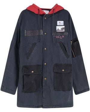 PALY Cotton Jacket With Used Effect - Blue