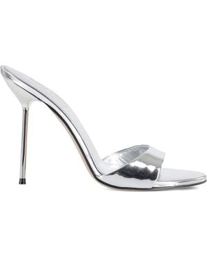 Paris Texas Lidia Leather Mules - White