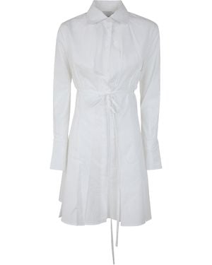 Patou Belted Chemisier - White