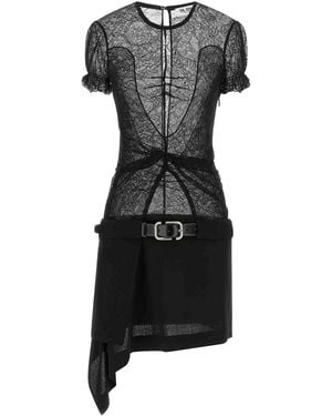 The Attico Lace Dress - Black