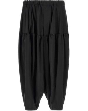 Comme des Garçons Barrel Leg Trousers - Black