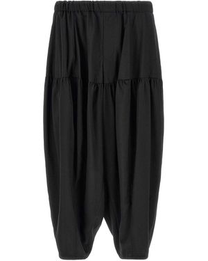 Comme des Garçons Barrel Leg Trousers - Black