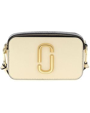 Marc Jacobs The Snapshot Mini Saffiano Leather Camera Bag - Natural