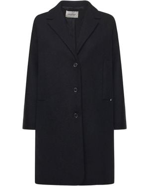 Ottod'Ame Wool Blend Midi Coat - Blue