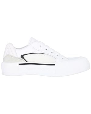 McQueen 'Neoprene Canvas' Trainers - White